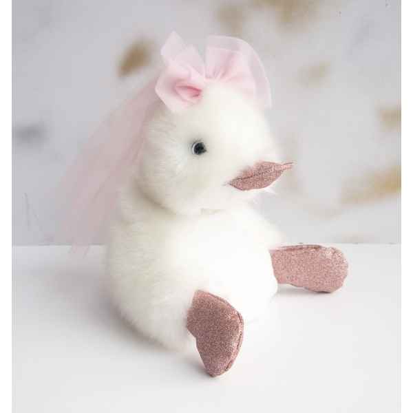 Peluche coin coin just married - 18 cm -CC7013