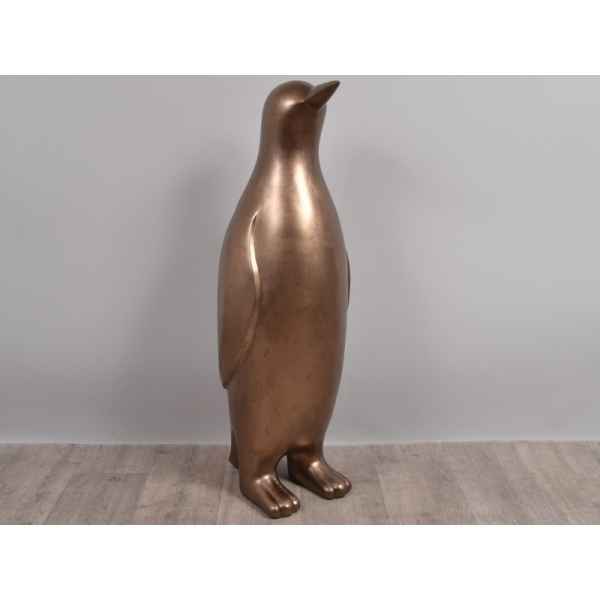 Statue pingouin polaire 100cm antique Edelweiss -C9566