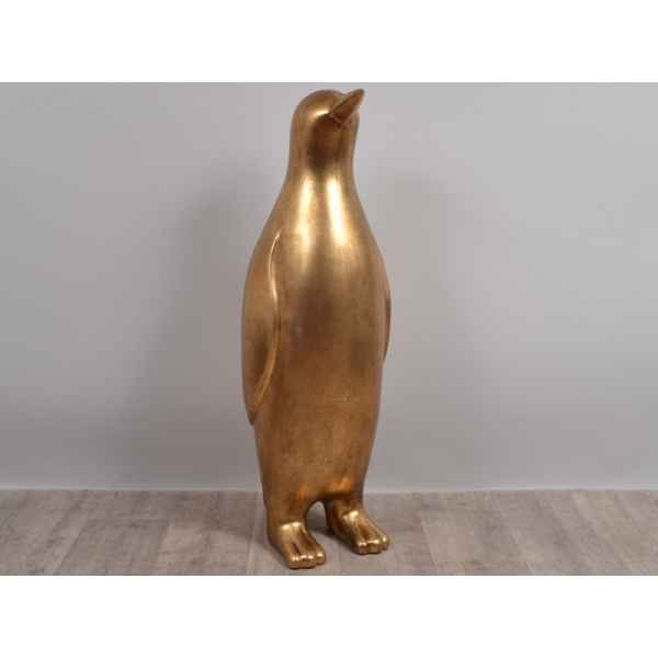 Statue pingouin polaire 100cm gold Edelweiss -C9565