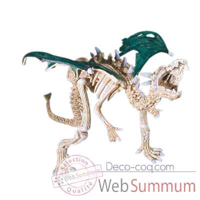 Figurine le dragon squelette vert-60443
