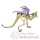 Figurine le dragon squelette violet-60230