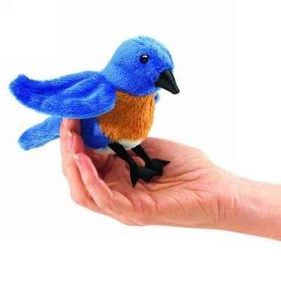 Marionnette à doigt oiseau bleue Folkmanis -2755