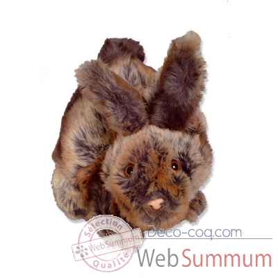 Video Marionnettes peluche a main - Fabrication France-Lapin beige