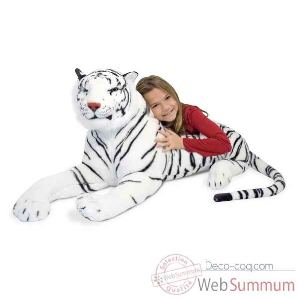 Grande peluche tigre blanc MetD -13979 -2