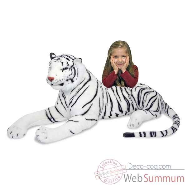Grande peluche tigre blanc MetD -13979