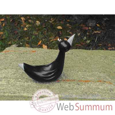 Video Sculpture oiseau siffleur en pierre Terre Sauvage -WB01