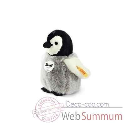Pingouin flaps, noir et blanc et gris STEIFF -057144