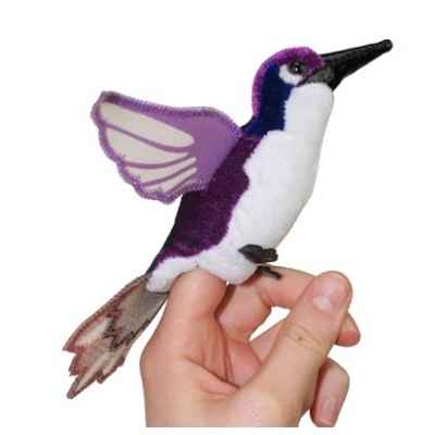 Marionnette a doigts oiseau mouche violet -PC002142 The Puppet Company