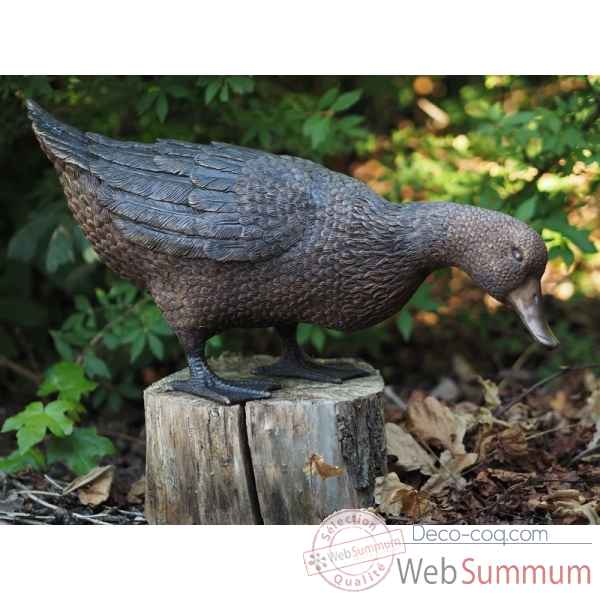 Sculpture canard en bronze thermobrass -an1232br-b